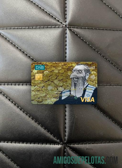 Noruega DNB Bank Visa Gold Card Photolook Frente baixar para verificação